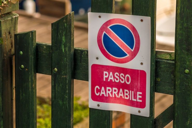 Passo carrabile non a norma