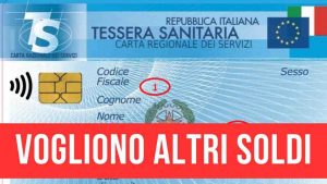 Tessera sanitaria nuova obbligatoria