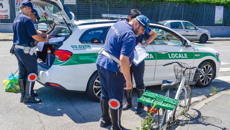 Bicicletta presa di mira